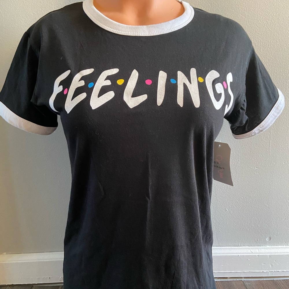 “Feelings” black shirt